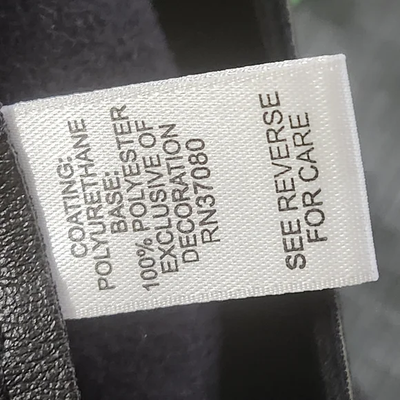 Charming Charlie Black Faux Leather Pencil Skirt Wrap Belt Stitch Details Medium - Picture 7 of 9